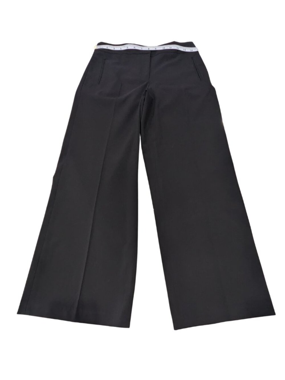 Express Black Stretch Wide Leg Dress Pants Women’s Size 7/8 Career Trousers - Picture 6 of 8